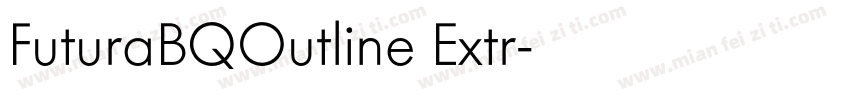 FuturaBQOutline Extr字体转换